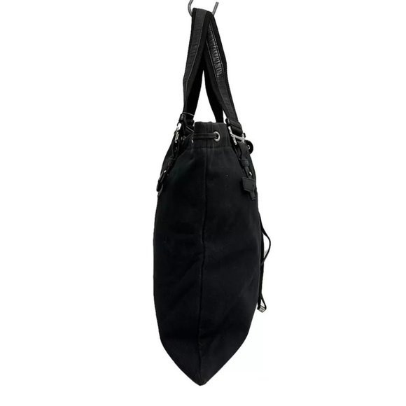 Auth YvesSaintLaurent rivegauche (YSL) Kahara 121631 Black Canvas Velour - - Picture 7 of 13